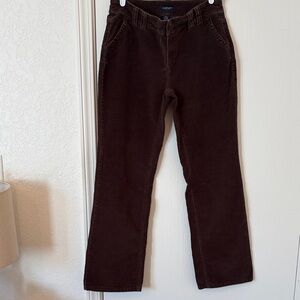 Women's Sonoma Brown Bootcut Corduroy Trousers Size 10